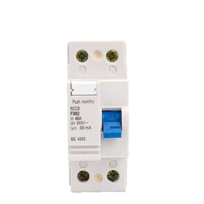 Pemutus Sirkuit Arus Residu Tipe Elektromagnetik 4 Tiang 63A 30ma RCCB