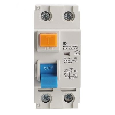 RCCB ELCB Residual Current Circuit Breaker ID 2P Tembaga Merah 4P 25A 40A 63A Elektronik