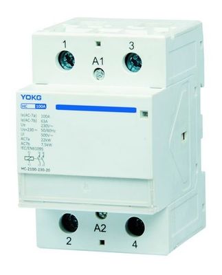 100A Pemasangan Sekrup Kontaktor AC Rumah Tangga 220V 110V 24V Power Supply