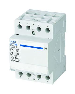 Kontaktor AC Rumah Tangga 4 Kutub untuk suhu sekitar -25°C-40°C dan 50/60Hz