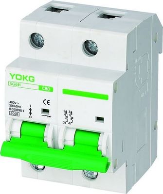 SG6H 125 Amp 4 Tiang MCB 3 Tiang Instalasi 63A 6KV 35mm Din Rail